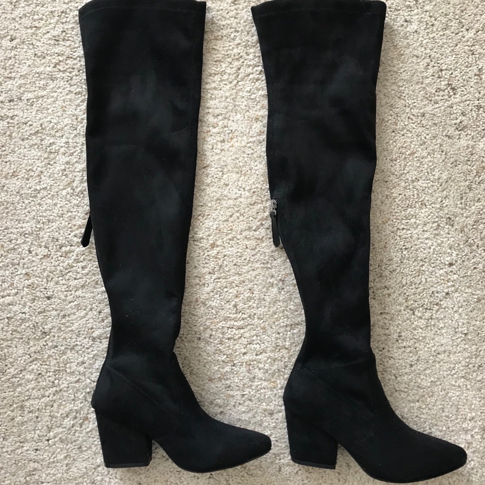 Like new Thigh high over the knee Black boots 6.5
